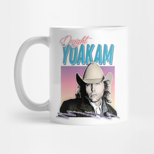 Dwight Yoakam / 80s Styled Retro Design Mug